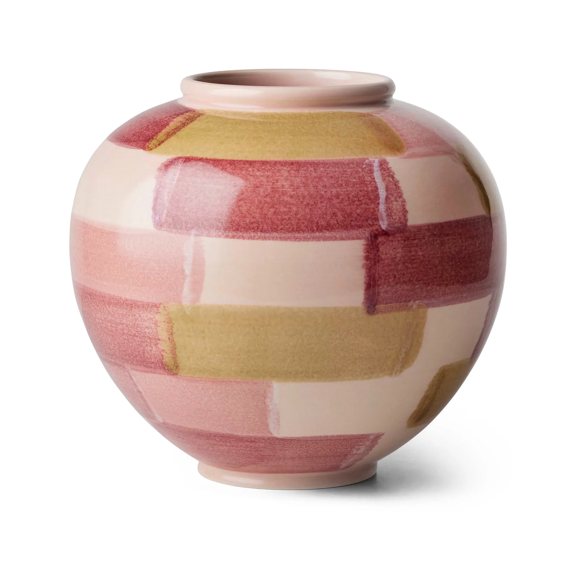 Vase Canvas 20 cm, Rose-marron Kähler