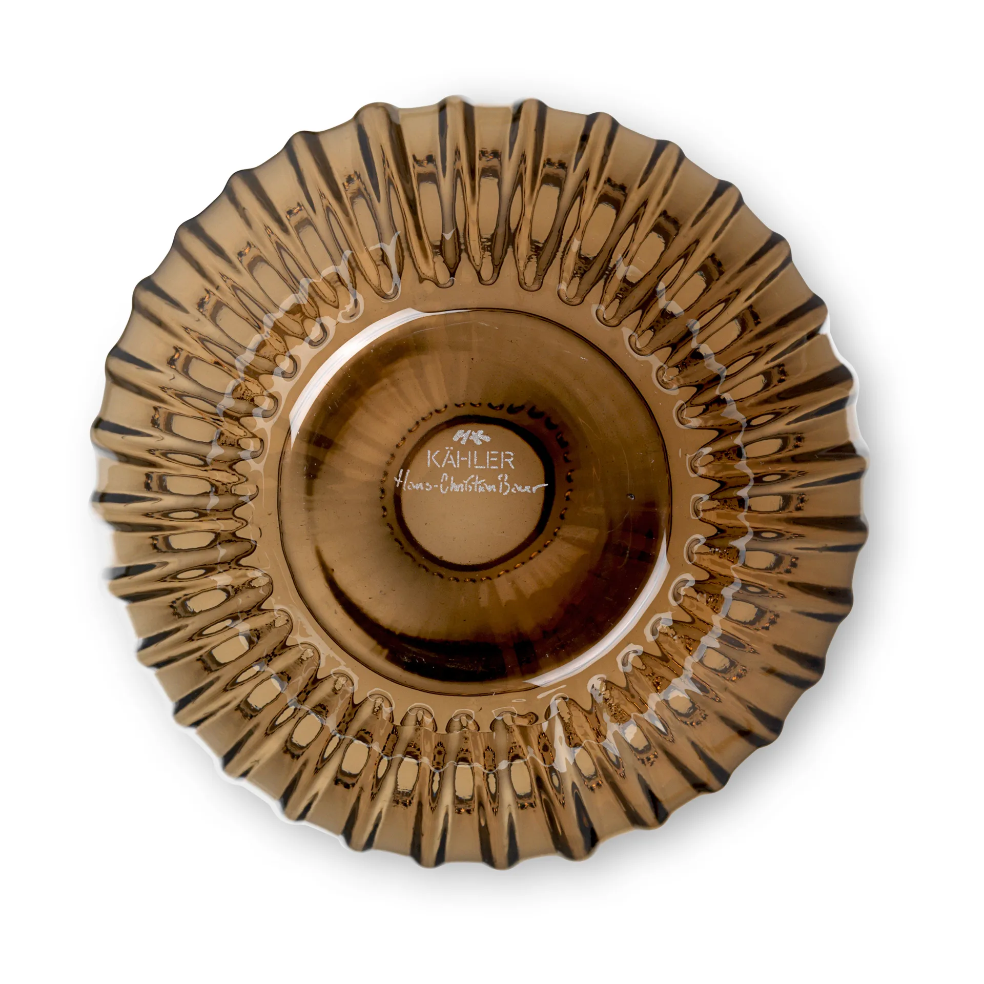 Vase en verre Hammershøi 14 cm, Noyer Kähler