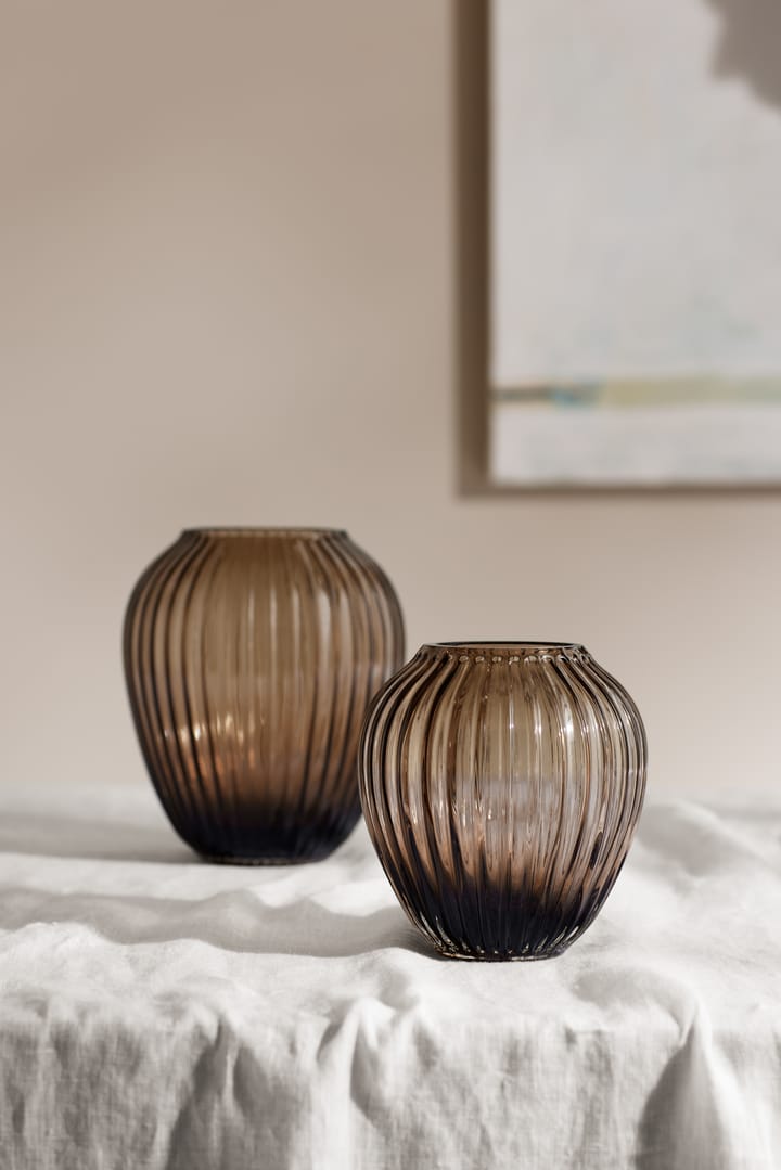 Vase en verre Hammershøi 14 cm, Noyer Kähler