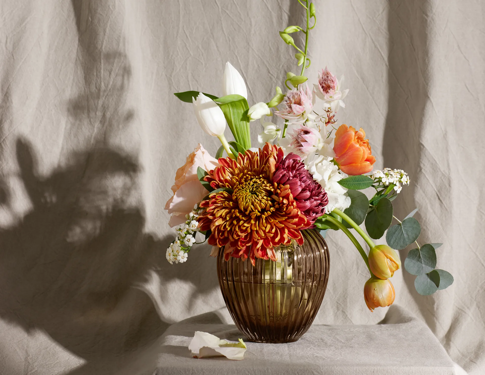 Vase en verre Hammershøi 14 cm, Noyer Kähler