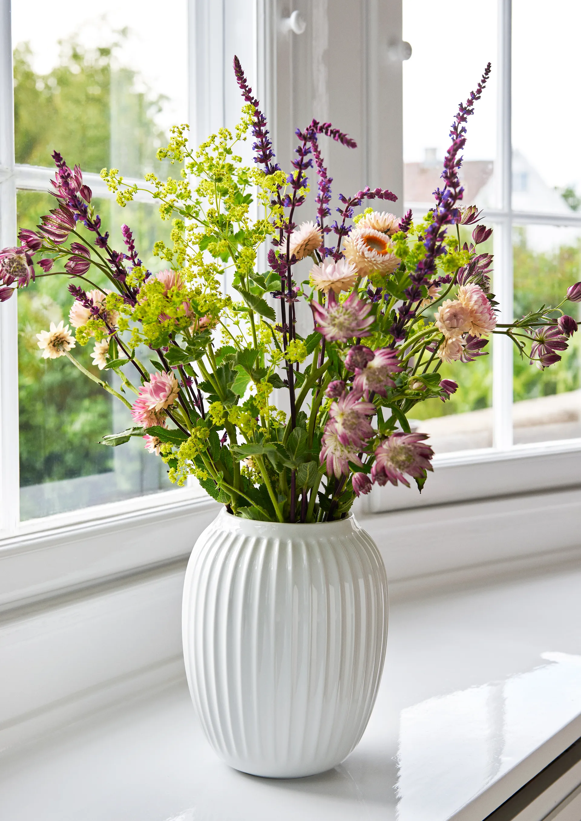 Vase Hammershøi, Blanc, moyen 21 cm Kähler