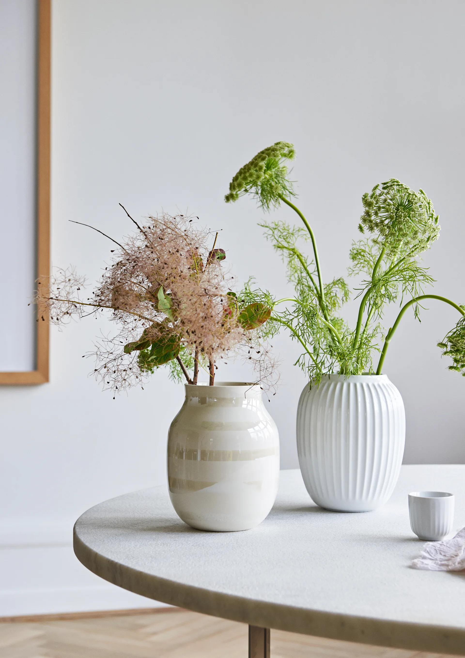 Vase Hammershøi, Blanc, moyen 21 cm Kähler