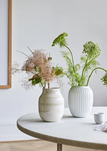 Vase Hammershøi - Blanc, moyen 21 cm - Kähler