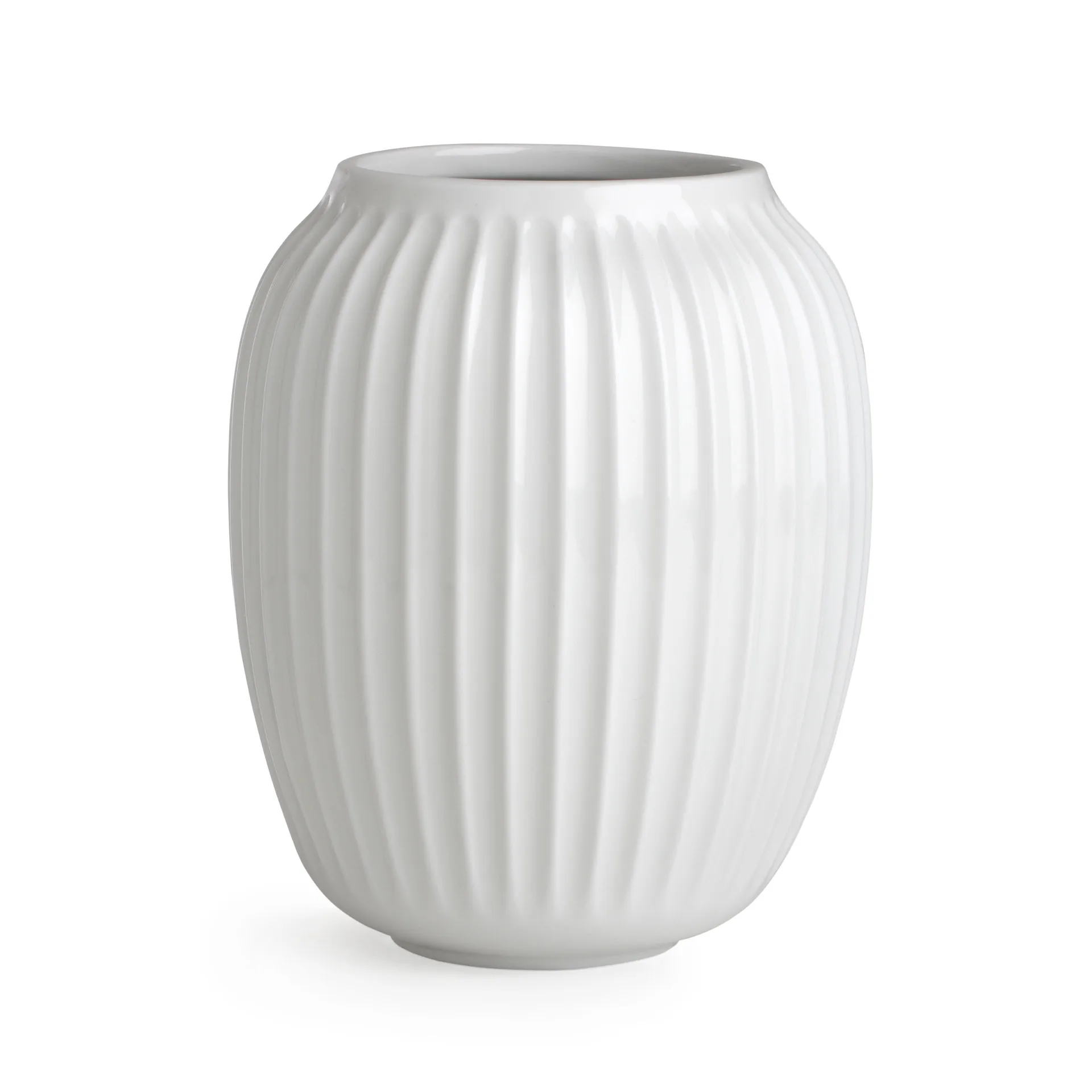 Vase Hammershøi, Blanc, moyen 21 cm Kähler