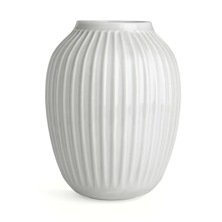 Vase Hammershøi - Blanc, taille L 25,5 cm - Kähler