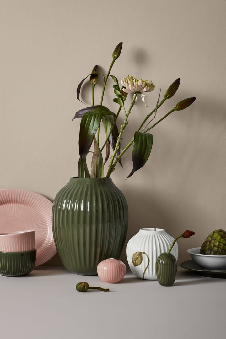 Vase Hammershøi grand, Vert foncé Kähler