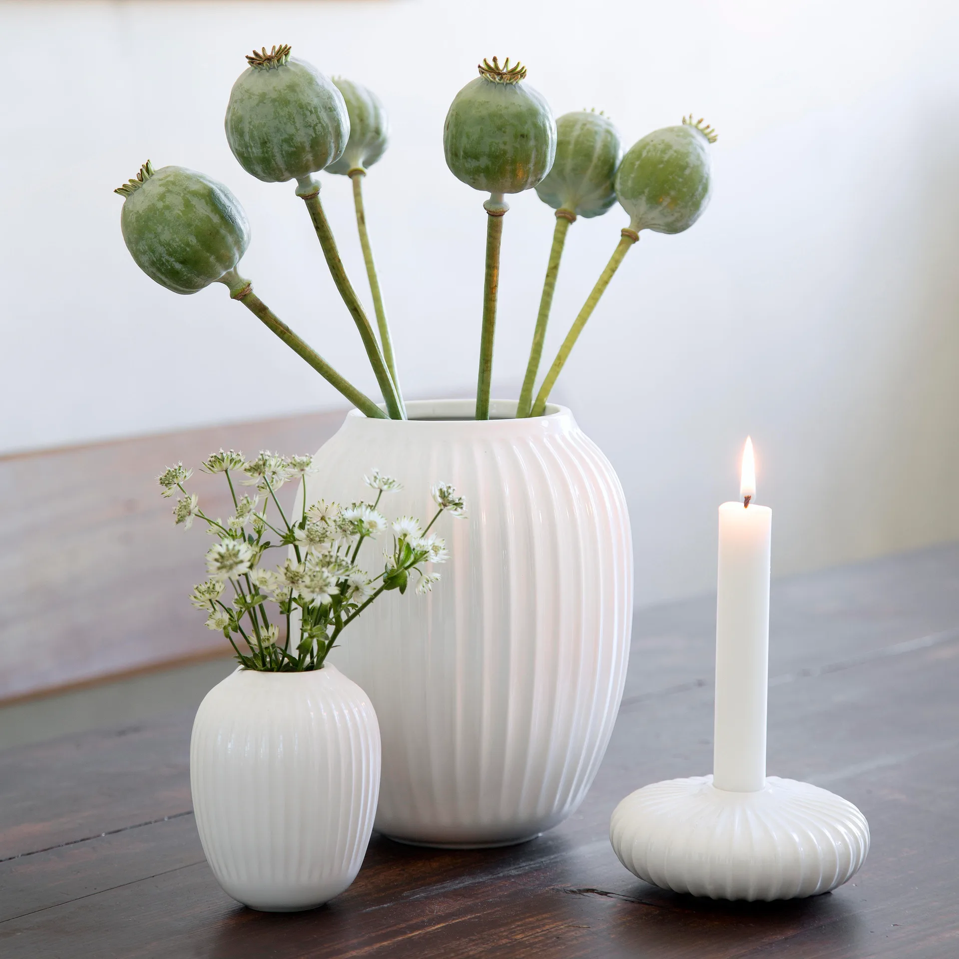 Vase Hammershøi mini, blanc Kähler