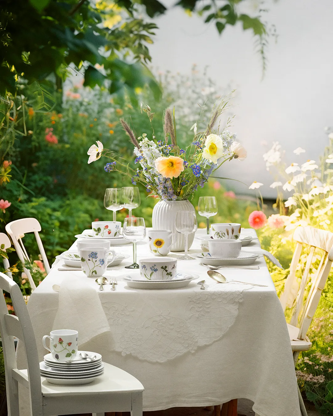 Vase Hammershøi moyen, blanc Kähler