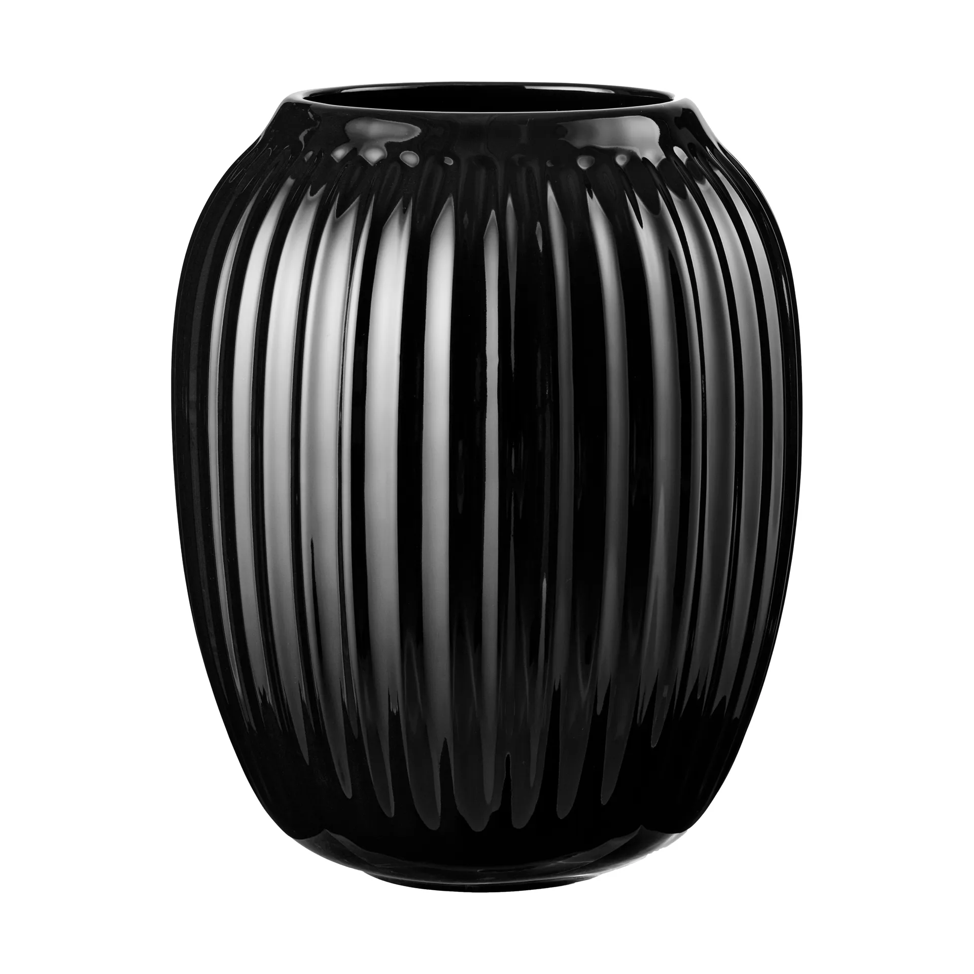 Vase Hammershøi, Noir, moyen 21 cm Kähler