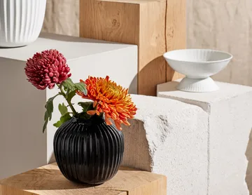 Vase Hammershøi - Noir, petit 13 cm - Kähler