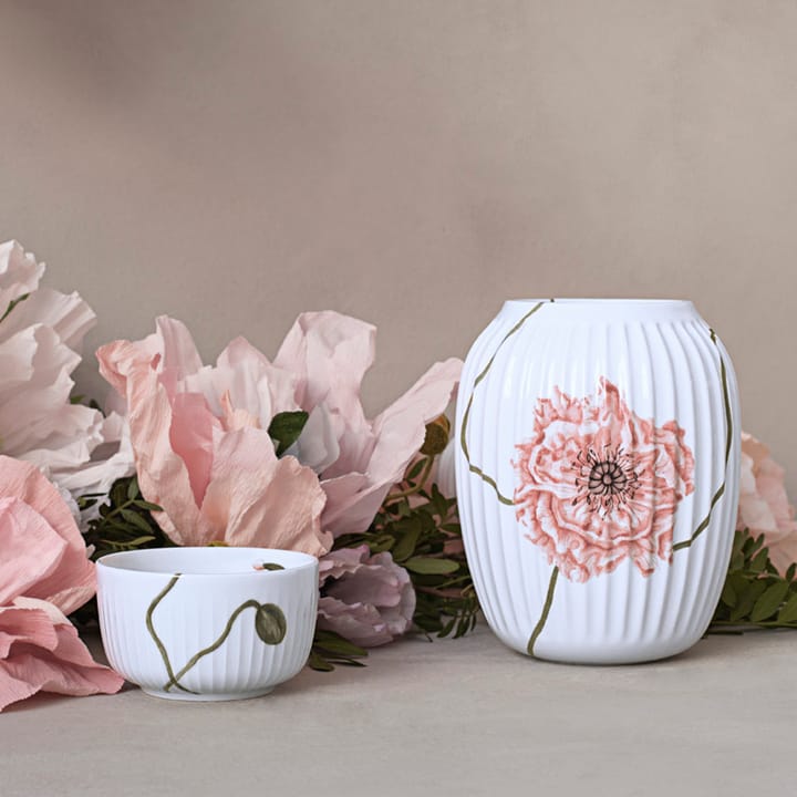 Vase Hammershøi Poppy 21 cm, Blanc Kähler