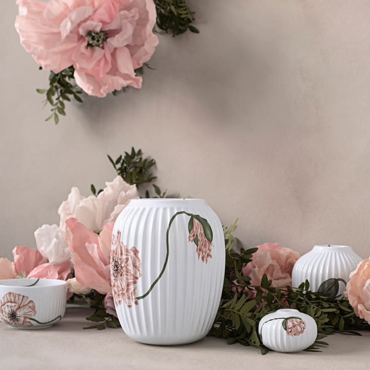 Vase Hammershøi Poppy 21 cm, Blanc Kähler