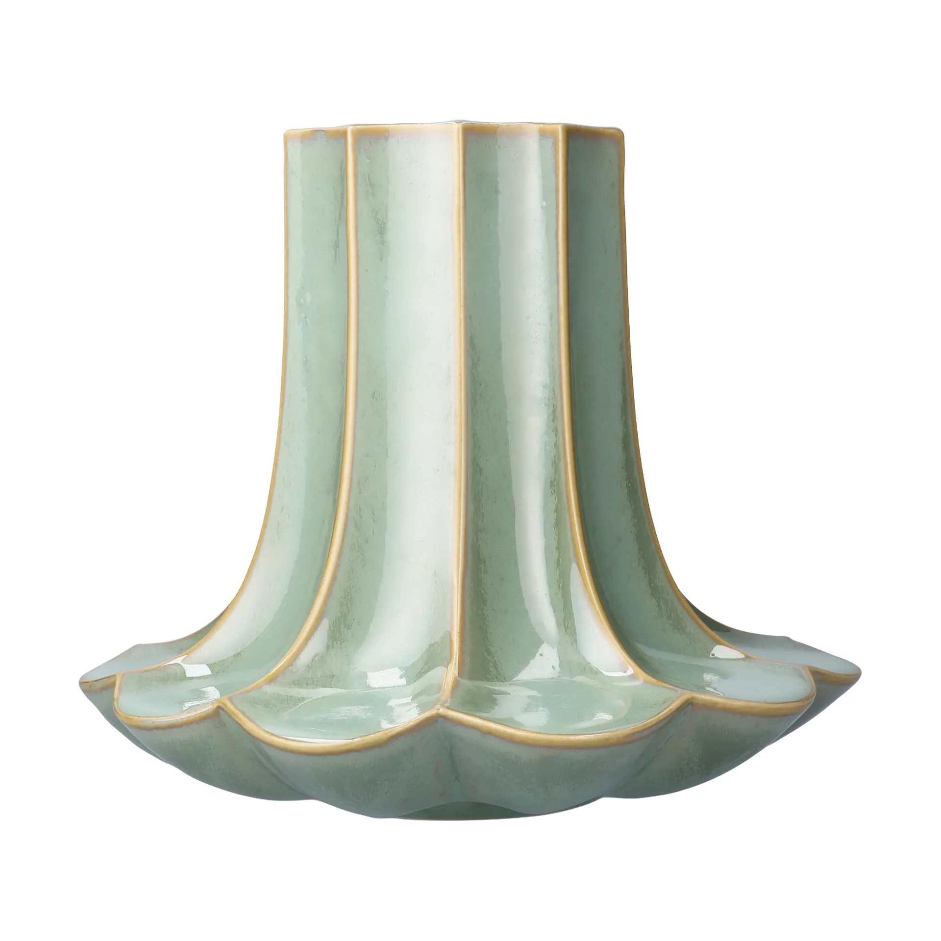 Vase Kantarell, Vert, 20,5 cm Kähler