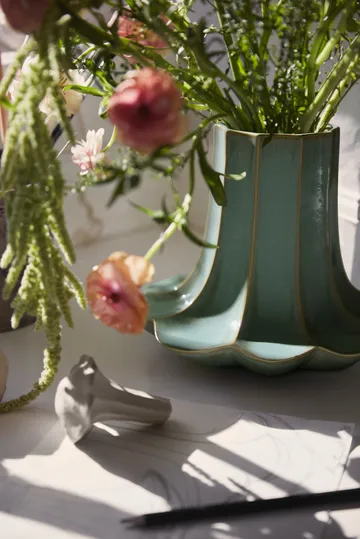 Vase Kantarell - Vert, 20,5 cm - Kähler