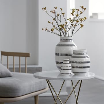 Vase Omaggio argent - grand - Kähler