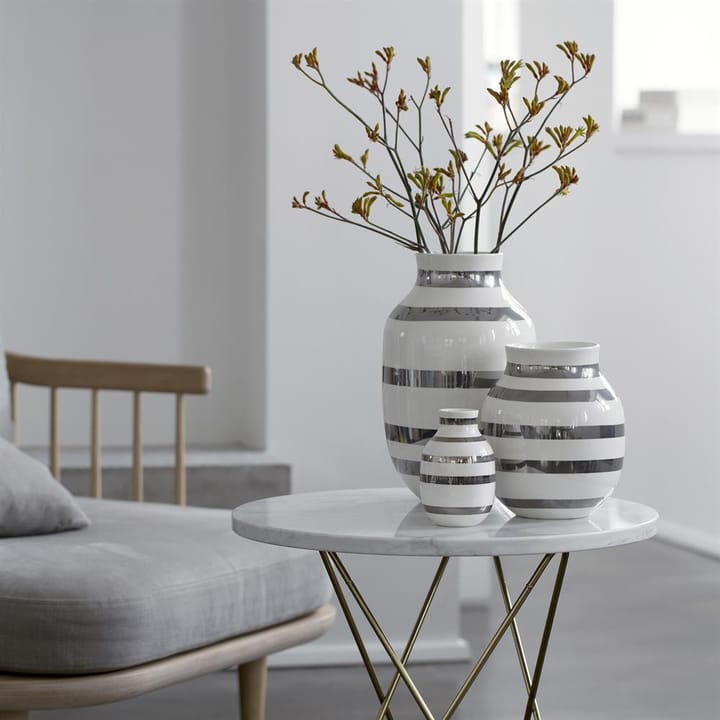 Vase Omaggio argent, grand Kähler
