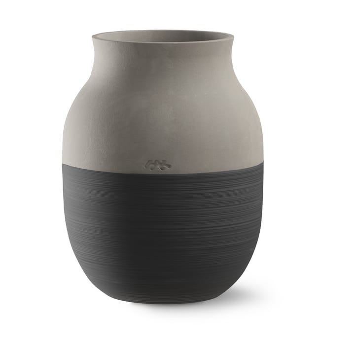 Vase Omaggio Circulare H20 cm - Anthracite Gris - Kähler