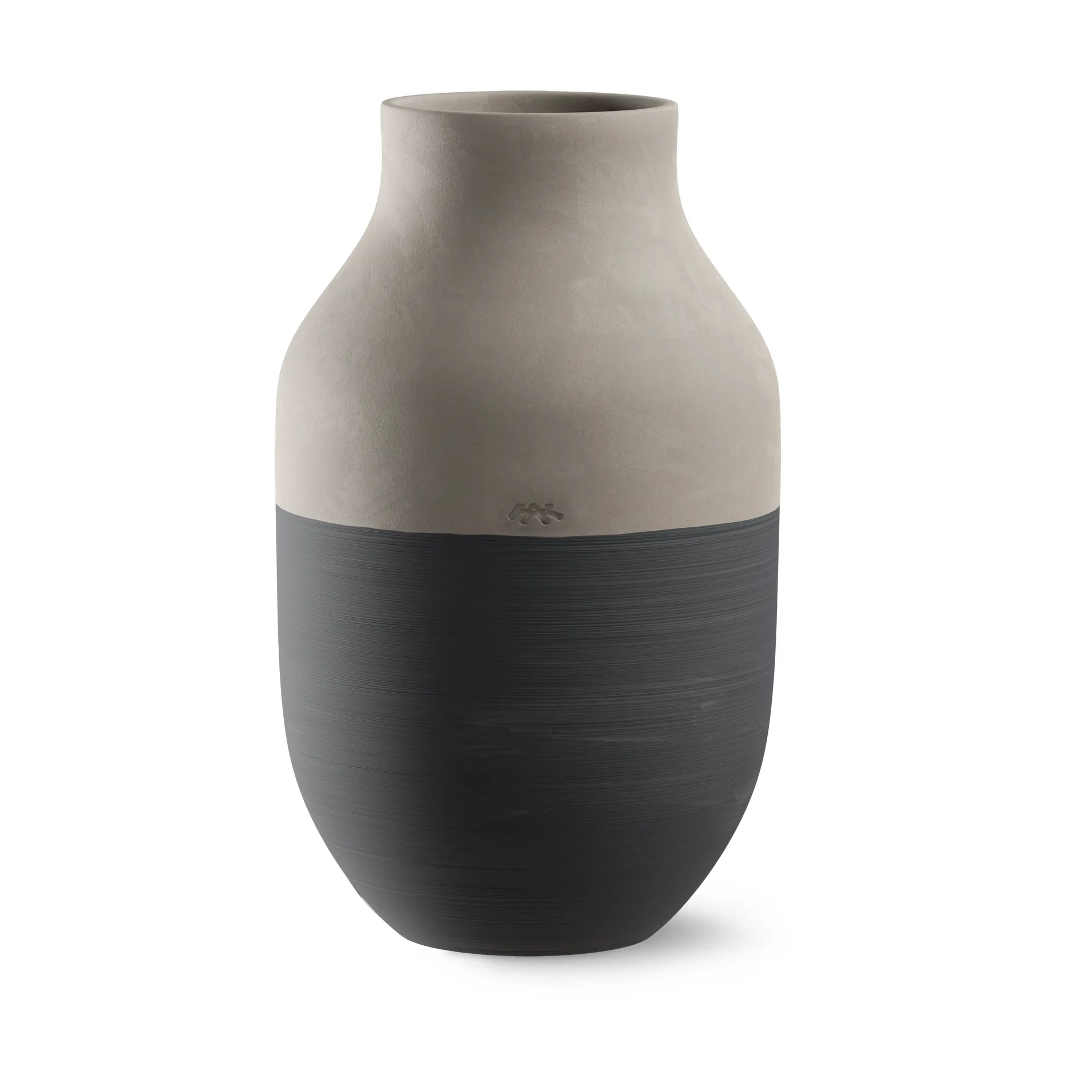 Vase Omaggio Circulare H31 cm, Anthracite Gris Kähler