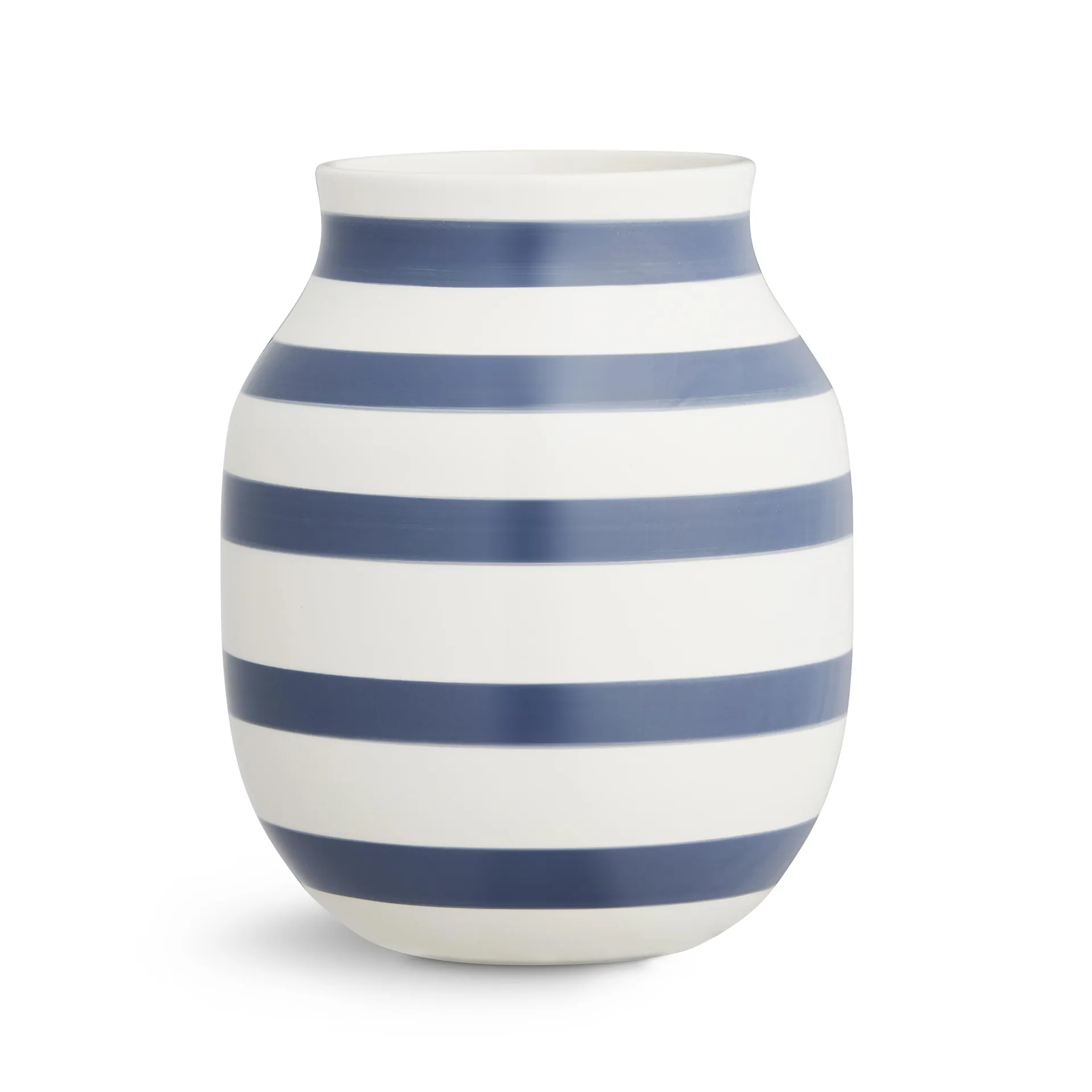 Vase Omaggio moyen, bleu acier Kähler