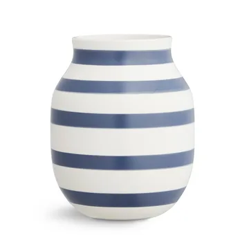 Vase Omaggio moyen - bleu acier - Kähler