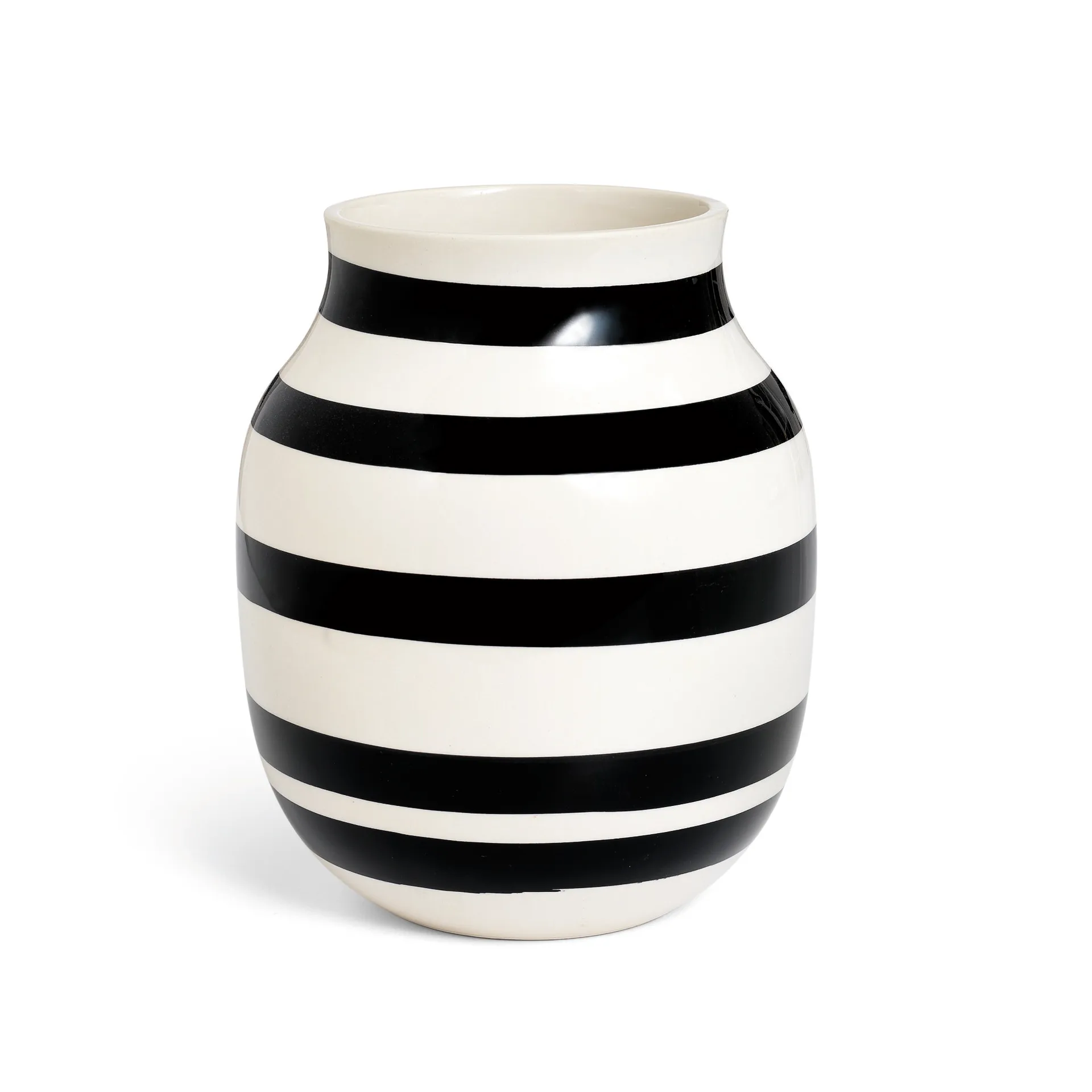 Vase Omaggio moyen, noir Kähler