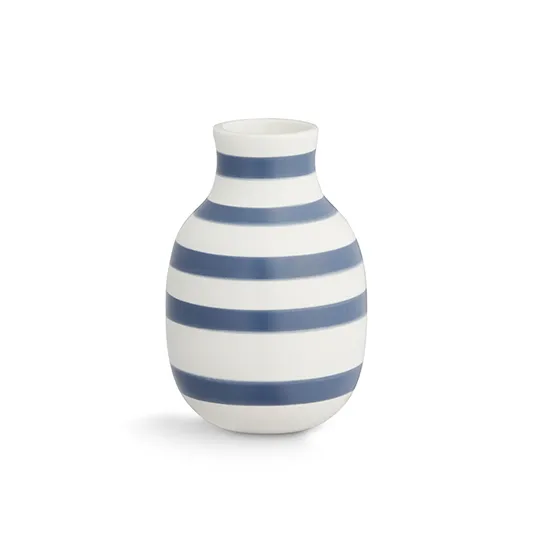 Vase Omaggio petit, bleu acier Kähler