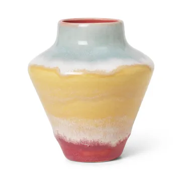 Vase Poppery 12 cm - Rose-menthe-jaune - Kähler