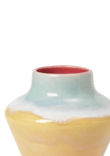Vase Poppery 12 cm - Rose-menthe-jaune - Kähler