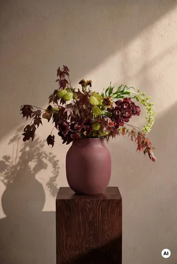 Vase Studio Omaggio - Bordeaux, 20 cm - Kähler