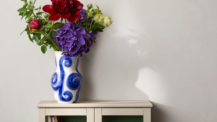Vase Tulle 22,5 cm - Bleu - Kähler