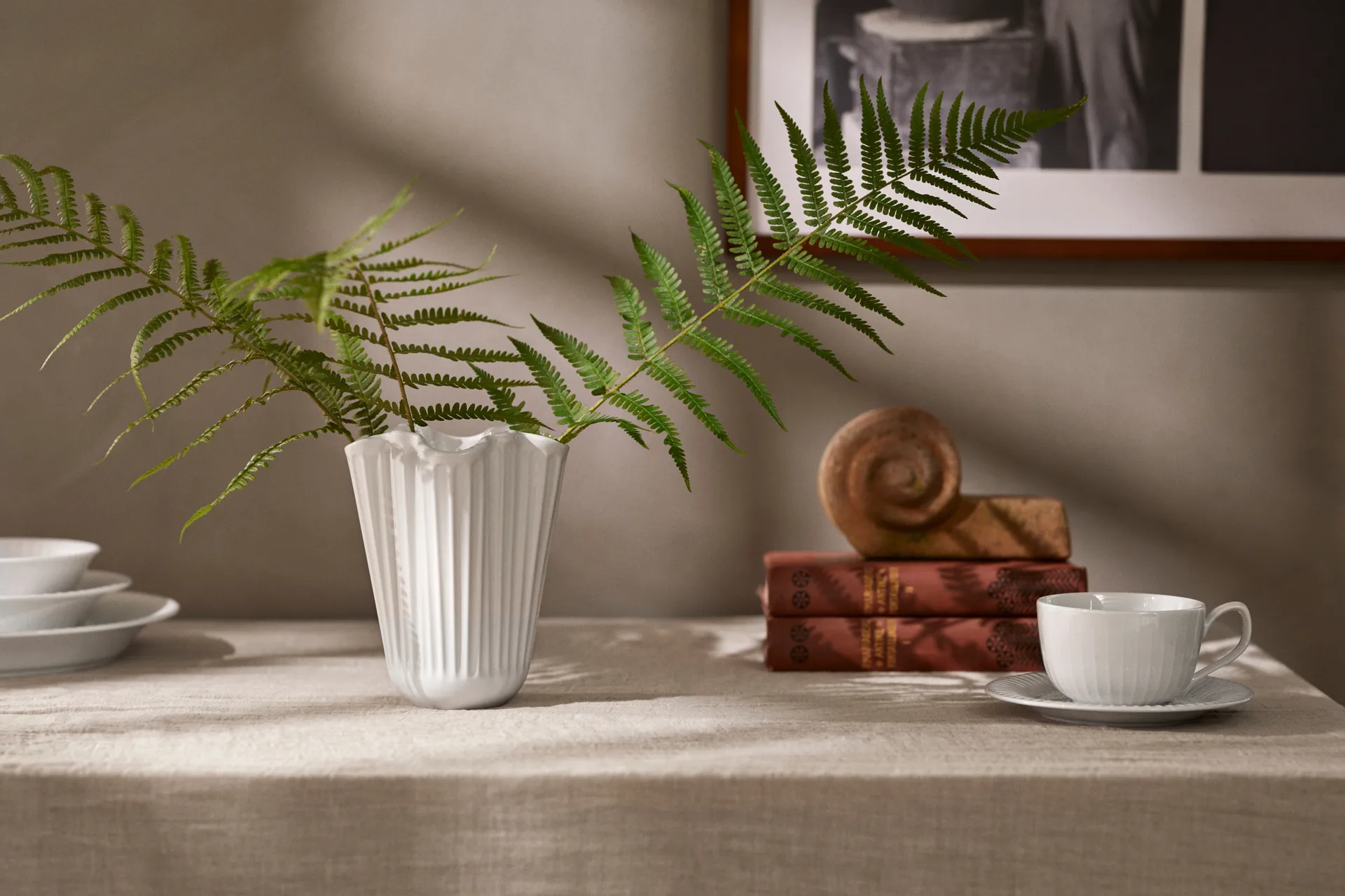 Vase Unfold Hammershøi 16,5 cm, Blanc Kähler