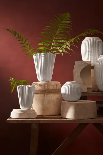 Vase Unfold Hammershøi - Blanc, 20,5 cm - Kähler