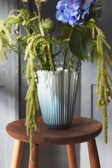 Vase Unfold Hammershøi - Bleu, 20,5 cm - Kähler