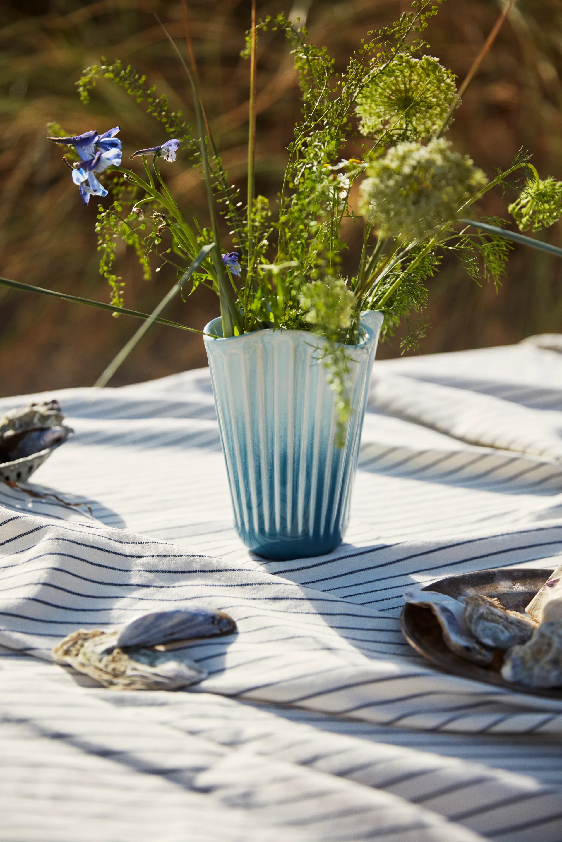 Vase Unfold Hammershøi, Bleu, 20,5 cm Kähler