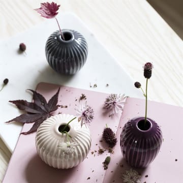 Vases miniatures Hammershøi lot de 3 - Rose-violet-gris anthracite - Kähler