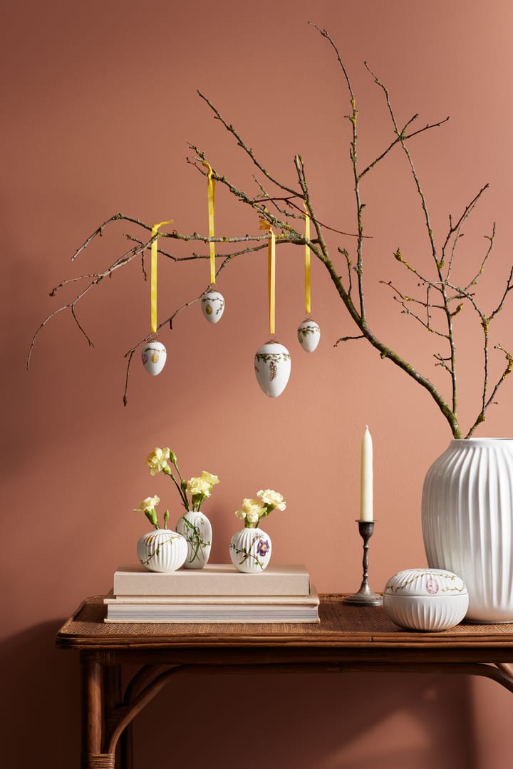 Vases miniatures Hammershøi Spring 3 Pièces, Blanc-détails Kähler
