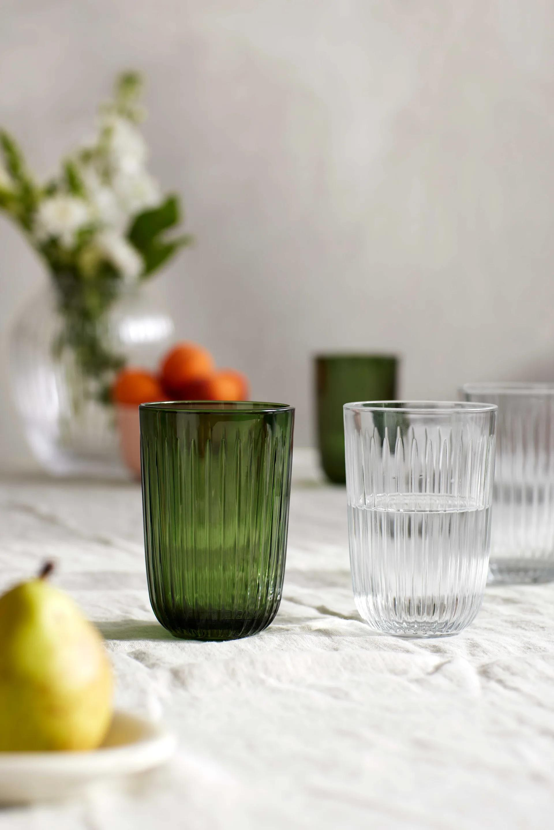 Verre à eau Hammershøi 37 cl Lot de 4, Vert Kähler