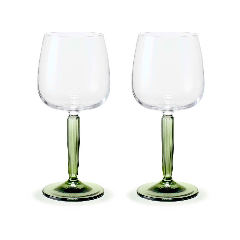 kähler verre à vin blanc hammershøi 35 cl lot de 2 transparent-vert