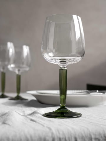 Verre à vin rouge Hammershøi 49 cl Lot de 2 - Transparent-vert - Kähler