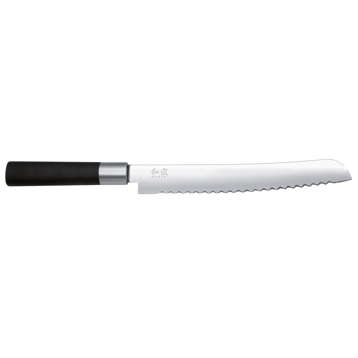 kai couteau à pain kai wasabi black 23 cm