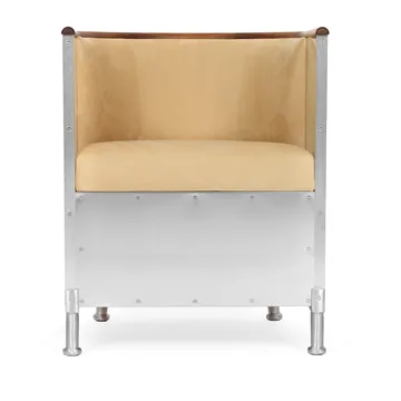 Bureau Brokk - Cuir Duet Gold-noyer huilé - Källemo