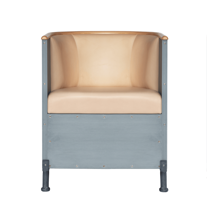 Fauteuil Aluminium Etch - Tärnsjö naturel-aluminium gravé-bouleau - Källemo
