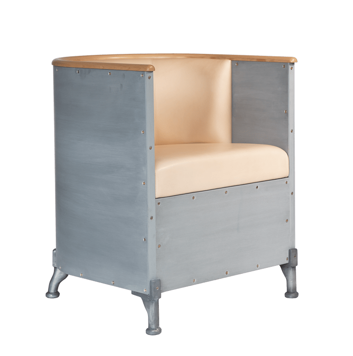 Fauteuil Aluminium Etch, Tärnsjö naturel-aluminium gravé-bouleau Källemo