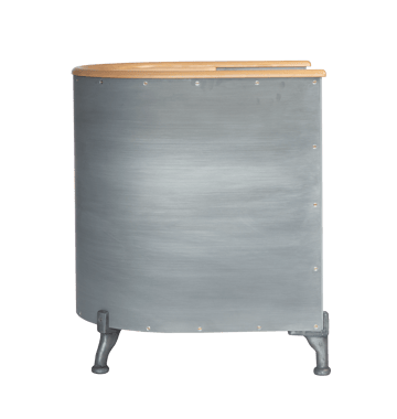 Fauteuil Aluminium Etch - Tärnsjö naturel-aluminium gravé-bouleau - Källemo