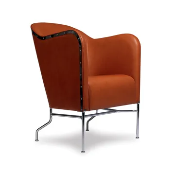 Fauteuil aluminium poli - Wild nature 8695 rouille-piètement chrome - Källemo