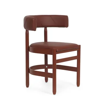 Fauteuil Botero - Tärnsjö rouge-piètement frêne rouge - Källemo