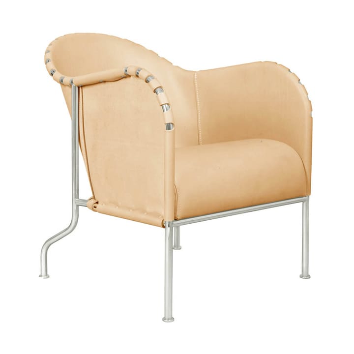 Fauteuil Bruno - Naturel-chrome mat - Källemo
