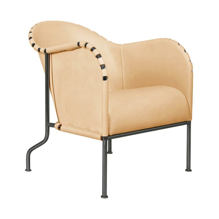 Fauteuil Bruno - Naturel-noir oxydé - Källemo