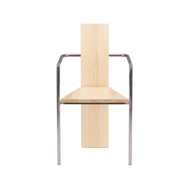 Fauteuil Concrete - Frêne-piètement acier brut - Källemo