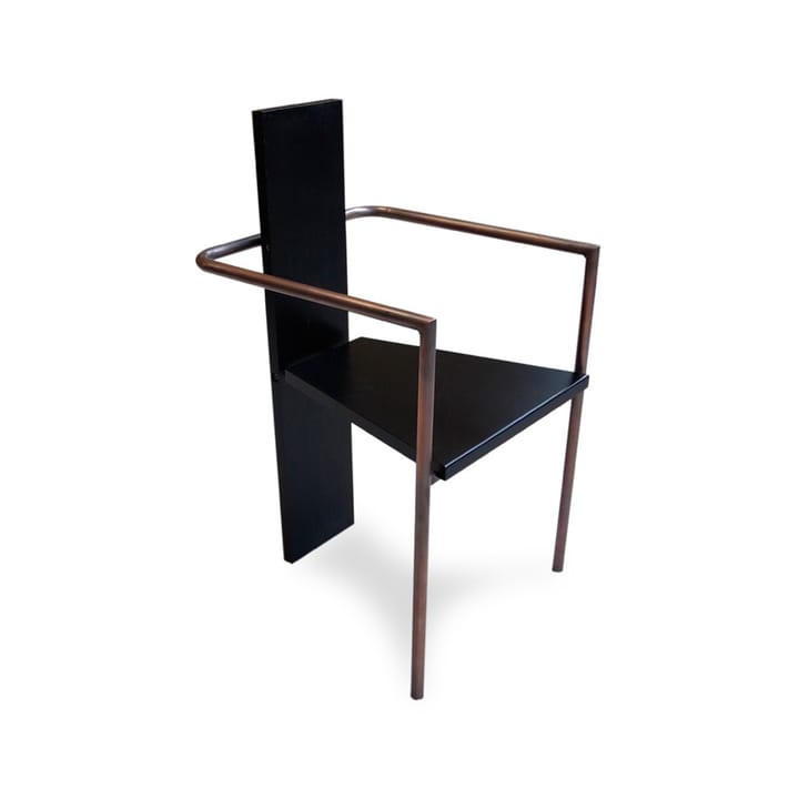Fauteuil Concrete - Noir-piètement cuivré - Källemo